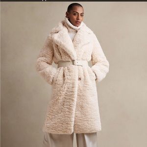 Banana Republic SERRES SHERPA CAR COAT size Small